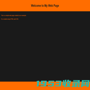 My First Web Page