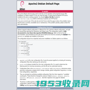 Apache2 Debian Default Page: It works