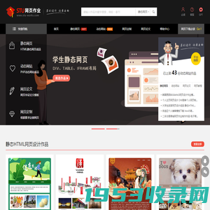 STU网页作业 - 大学生个人网页制作,html网页成品代码,静态网页设计作业模板