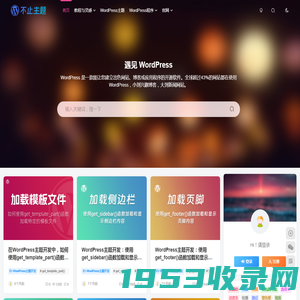 不止主题-专注于WordPress中文主题开发