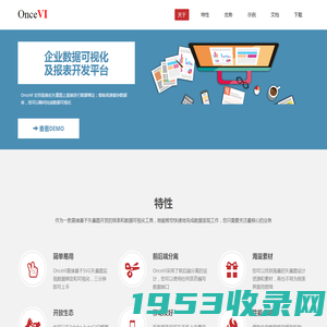 OnceVI-旺司企业报表 Web报表和数据可视化设计开发工具 SVG H5 OnceAI OnceDoc