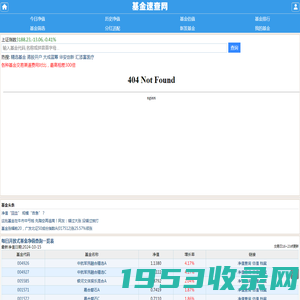开放式基金数据大全,每日基金净值查询_基金速查网