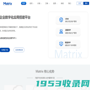 企业数字化-应用搭建平台-矩阵-私有化低代码平台-深度矩阵